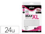 Cola em Barra Termofusivel Plico Cola extraforte Max Xl. 11,5 mm. de diâmetro, 20 cm. de comprimento. Blister com 25 unidades.