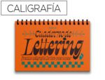 Caderno Rubio Lettering Caligrafia encadernação espiral, capa dura. Formato 304X204 mm. Com 212 páginas. Prática, curioso, passo a passo.