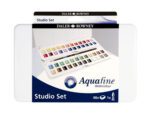 Aguarela Daler Rowney Aquafine Caixa Metalica De 48 Cores Sortidas Com Pincel