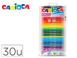 Marcador Carioca Birello dupla ponta, bolsa de 30 unidades, cores sortidas.