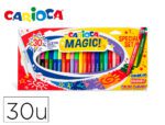 Marcador Carioca Magic Markers Special, conjunto caixa 30 unidades, cores sortidas.