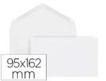 Envelope Liderpapel branco. Com fundo 95X162 mm. engomado aba em Bico. Caixa com 500 unidades.