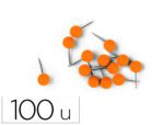 Alfinete de Sinalização nobo 6 X 13 mm. Cor laranja. Caixa com 100 unidades.