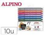 Marcador Alpino Metallic Marker Color Experience. Estojo de 10 unidades, cores sortidas.