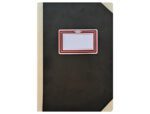 Livro Flecha Almaço, formato A5 pautado. Com 200 folhas, cor preto.