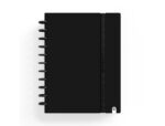 Caderno Carchivo Ingeniox Foam, formato A4, com 80 folhas, quadrículado. Capa cor preto.