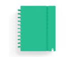 Caderno Carchivo Ingeniox Foam, formato A4, com 80 folhas, quadrículado. Capa cor verde.