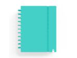 Caderno Carchivo Ingeniox Foam, formato A4, com 80 folhas, quadrículado. Capa cor menta pastel.