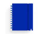 Caderno Carchivo Ingeniox Foam, formato A5, com 80 folhas, quadrículado. Capa cor azul escuro.