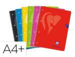 Caderno Espiral Clairefontaine notebook. Capa em cartão, formato A4+ Micro. Com 80 folhas. papel de 90 grs., quadrículado 5 mm. Cores sortidas.