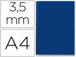 Capa de Encadernação Leitz opaca rígida. Lombada Aa de 3,5mm. Cor azul de 10 a 35 folhas.