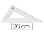 Esquadro Liderpapel Triangulo Plastico 20 Cm