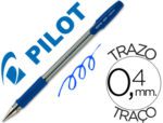 Esferográfica Pilot Bps-Gp azul com grip. Tinta base de óleo, com tampa.