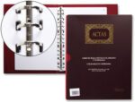 Livro Miquelrius, formato A4. Atas com 100 folhas móveis.