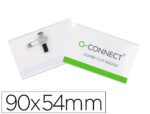 Identificador com Mola Q-Connect, Kf-01567, medidas 54X90 mm.
