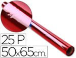 Papel Celofane Sadipal, medidas 50 X 65 cm. de 20 grs., cor vermelho.