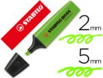 Marcador Fluorescente Stabilo Boss 70, cor verde.