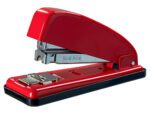 Agrafador Petrus 226. Cor vermelho.