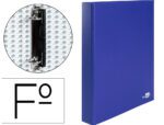 Capa Liderpapel De Aneis Paper Coat Forro Pvc 2 Aneis 25 Mm Azul