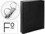 Capa Liderpapel 2 Aneis 40 Mm Cartao Forrado Paper Folio Preta