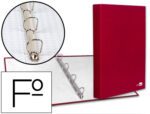 Capa Liderpapel Paper Coat 4 Aneis 25 Mm Forro Pvc Folio Vermelho