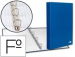 Capa Liderpapel Paper Coat 4 Aneis 25 Mm Forro Pvc Folio Azul