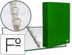 Capa Liderpapel Paper Coat 4 Aneis 40 Mm Forro Pvc Folio Verde