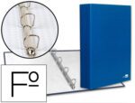 Capa Liderpapel Paper Coat 4 Aneis 40 Mm Forro Pvc Folio Azul