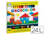 Lápis de Cera Alpino Dacs. Pack 24 unidades. Cores sortidas.