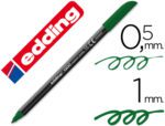 Marcador Edding 1200 ponta de fibra redonda Traço 1 mm. N.15, cor verde Oliva.