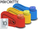 Furador Perforette, um furo, capacidade10 folhas.