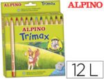 Lápis de Cor Trimax Alpino. Caixa de cartão com 12 unidades.