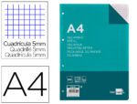 Recarga de Argolas Liderpapel. Formato A4 quadrículado. Gramagem 100 G/M². Contém 100 folhas.