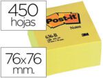 Bloco de Notas Adesivas Post-It. Formato 76 X 45 mm.