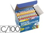 Giz Robercolor cor. Caixa com 100 unidades.