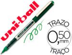 Marcador Uni-Ball Roller Ub-150 Micro eye. Cor verde 0,5 mm.