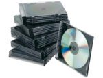 Caixa Q-Connect para Cd'S/Dvd'S Slim. Pack com 25 unidades. Cor preta.