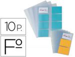 Pack 10 Bolsas Esp. Capa Porta Cartoes De Visita Pardo