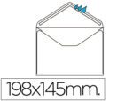 Envelope Liderpapel Ofício Prolongado, cor branco, formato 145X200 mm. Engomado, pack de 500 unidades.