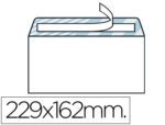 Envelope Liderpapel C5. Cor branco, formato 162X229 mm. Tira de silicone, pack de 500 unidades.