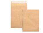 Envelope Liderpapel Bolsa C5. Cor castanho, formato 162X229 mm. Tira de silicone, pack de 250 unidades.