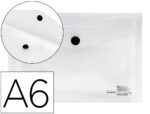 Bolsa Porta Documentos Liderpapel com mola. Formato A6, cor cristal.