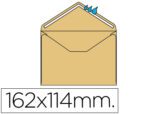 Envelope Liderpapel Mínimo normalizado, cor creme, formato 114X162mm. Engomado, pack de 500 unidades.