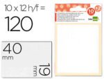 Etiqueta Adesiva Liderpapel 10 + 2 folhas, medida 19X40 mm.  Cor branca, caixa com 120 unidades.