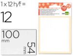 Etiqueta Adesiva Liderpapel 10 + 2 folhas, medida 54X100 mm. Cor branca, caixa com 12 unidades.