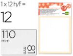 Etiqueta Adesiva Liderpapel 10 + 2 folhas, medida 81X110 mm. Cor branca, caixa com 12 unidades.