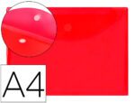 Bolsa Porta Documentos Liderpapel. Formato A4, cor vermelho.