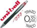 Esferográfica Uni-Ball Jetstram Sxn-210 retrátil, cor vermelho.