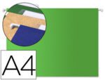 Capas de Suspensão Liderpapel, formato A4, Kraft verde.