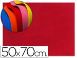 Goma Eva Liderpapel, formato 50X70 cm. 60 gr. com 1,5 mm. de espessura. Cor vermelho.